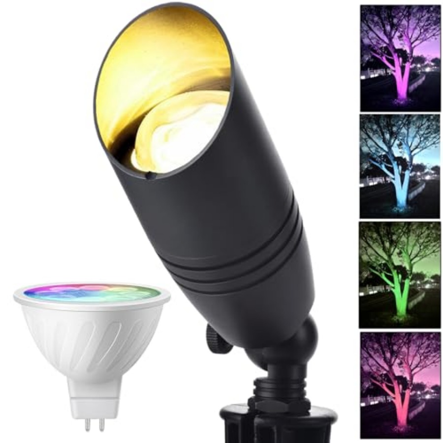 Outdoor Lighting Kits Low Voltage - Color Changing Outdoor Landscape Lights 12V