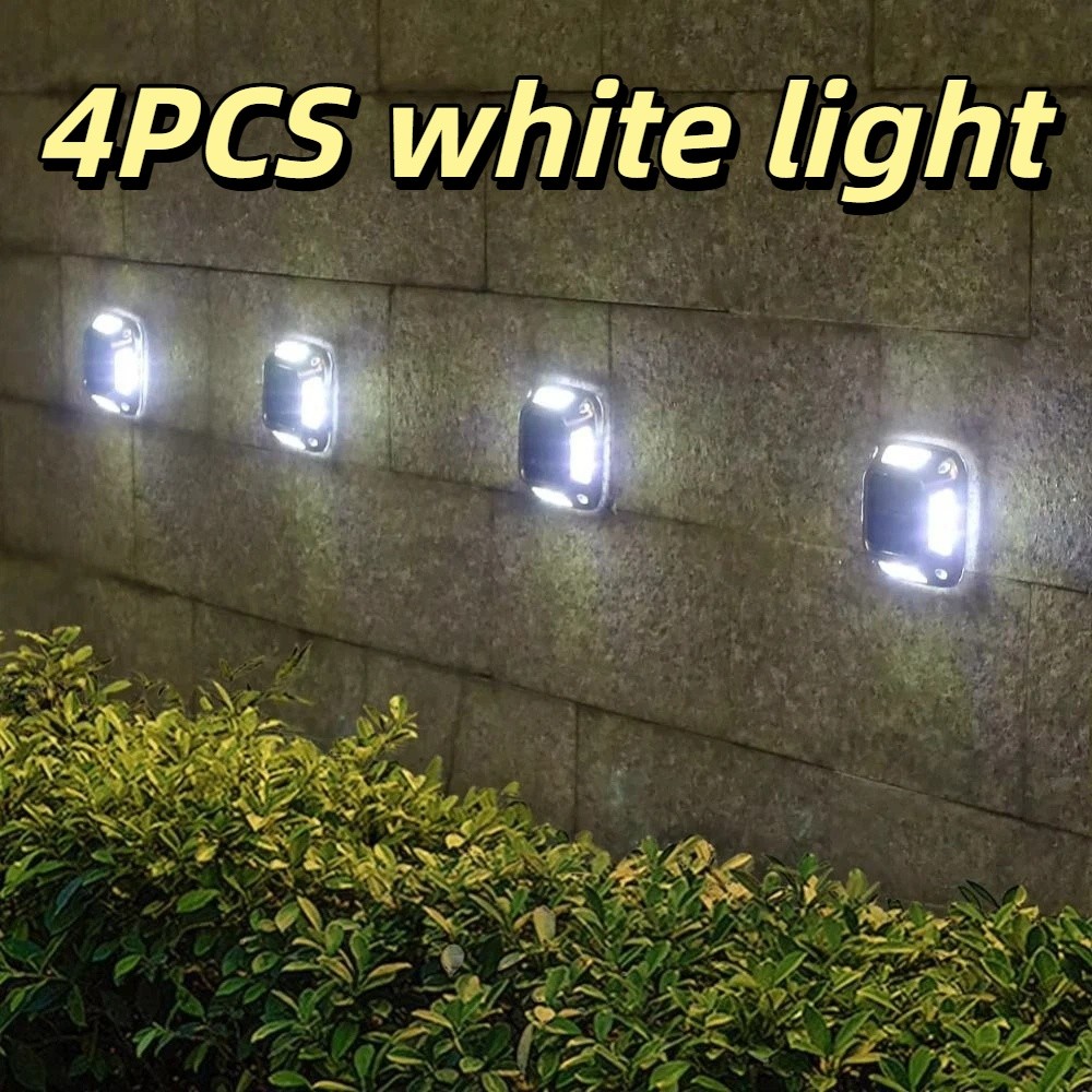 Ground Light Recessed - 4 PCS 8 LED Solar Ground