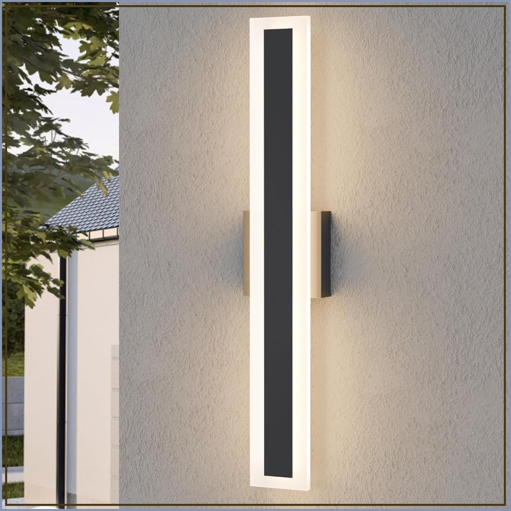 Outdoor Lighting Linear - 23.6 Inch Long Outdoor Wall Light,