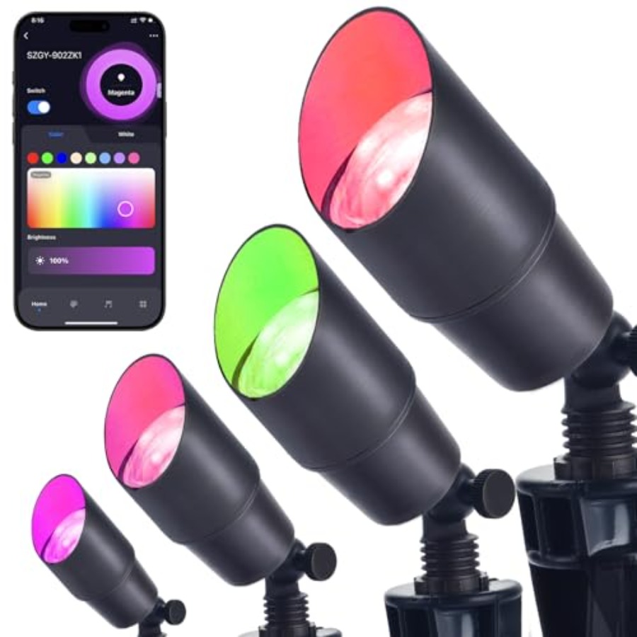 Outdoor Lighting Kits Low Voltage - RGB Landscape Lighting Smart Low Voltage