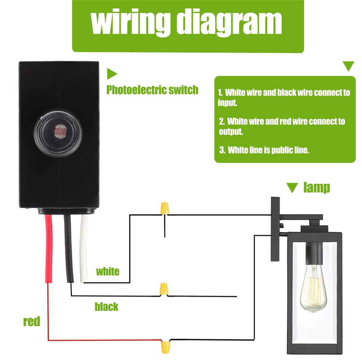 Outdoor Lighting Switch - ABNJ Dusk to Dawn Sensor for