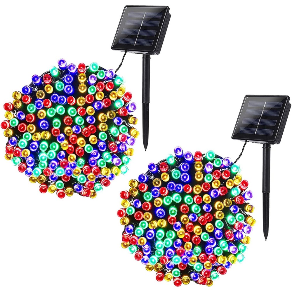 Outdoor Lighting On Trees - Solar Christmas Lights – 2 Pack