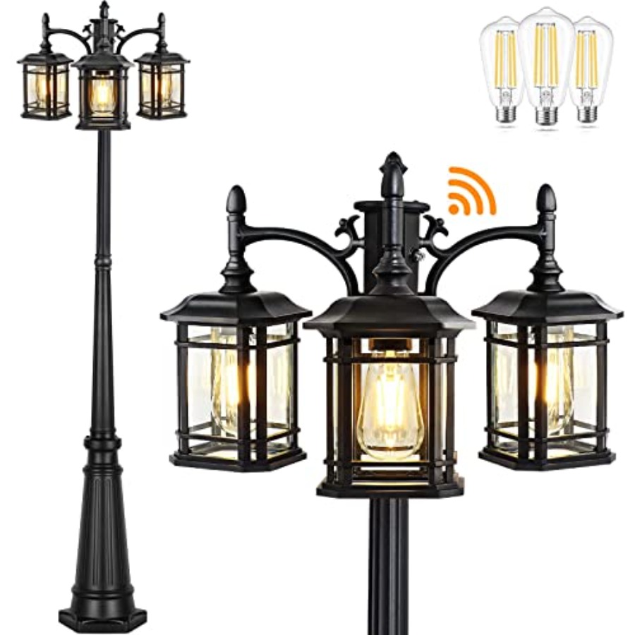 Outdoor Lighting Hardwired - Dusk to Dawn Outdoor Lamp Post