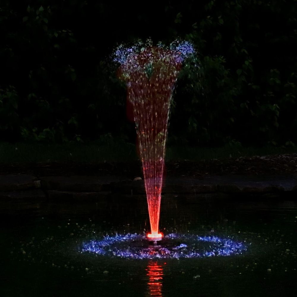 Pond Light Submersible - Small loating ountain with 48 RGB