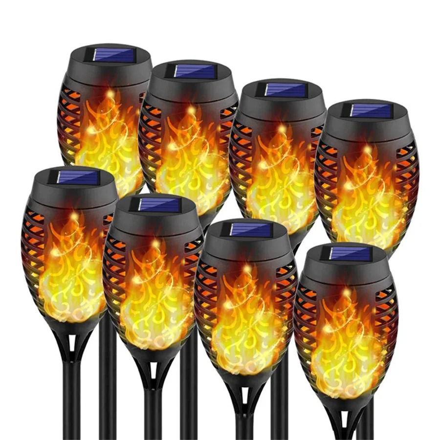 Fire Torch Solar - Waterproof Solar Led Flame Torch Light