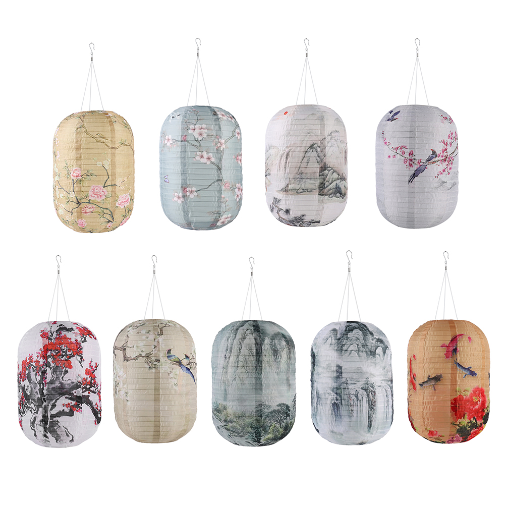 Outdoor Lighting On Trees - Solar Print Hanging Lantern IP65 Waterproof