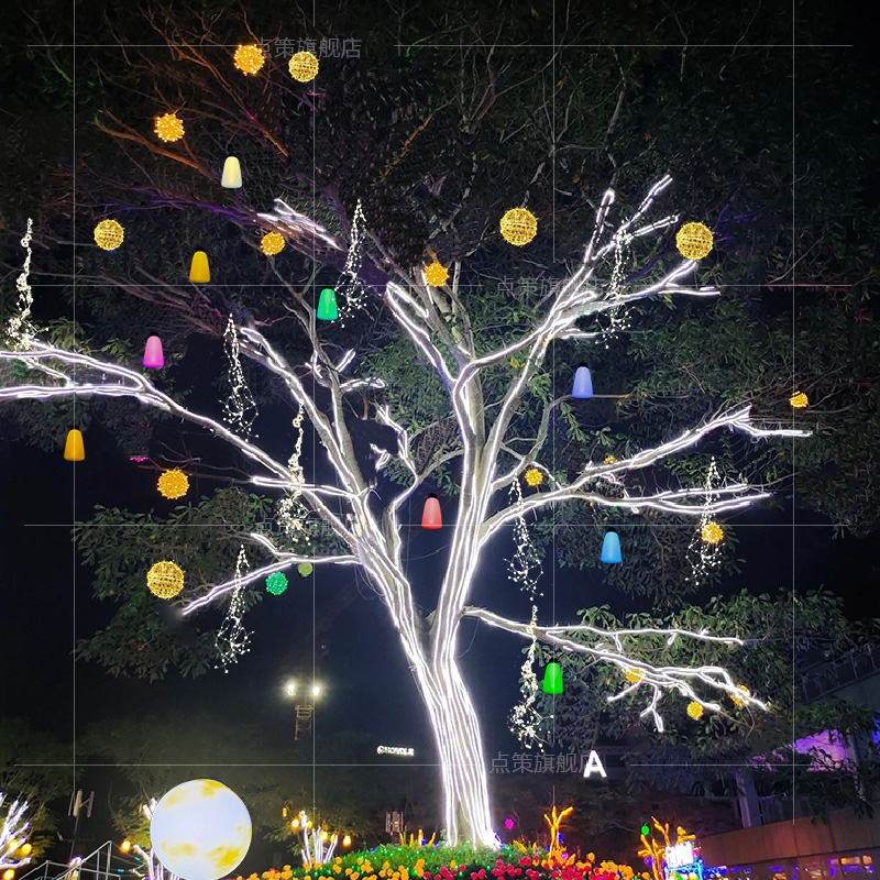 Lucky bag lanterns, money bags - Outdoor Lighting On Trees ulasan dan harga