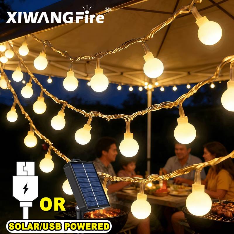 3-10M Solar/USB/Battery String - Outdoor Lighting Solar ulasan dan harga