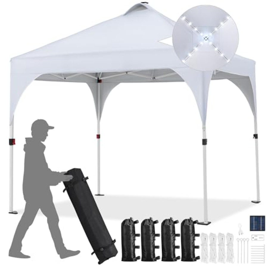 Outdoor garden gazebo tent: 10 - Outdoor Lighting Solar ulasan dan harga
