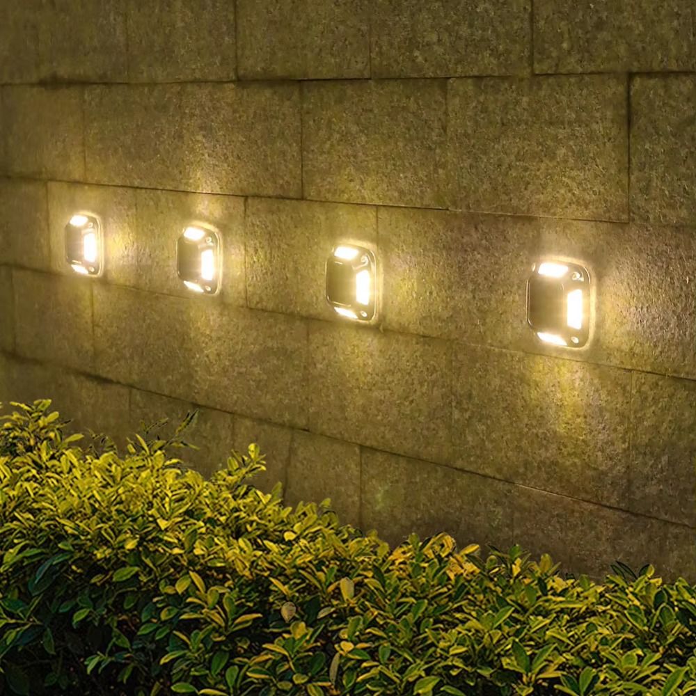 4 PCS 8 LED Solar Ground Light - Ground Light Recessed ulasan dan harga