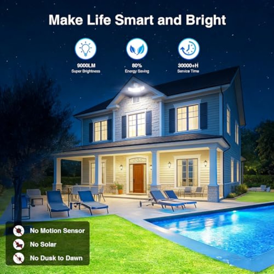 100W Smart Flood Lights Outdoo - Outdoor Lighting Hardwired ulasan dan harga