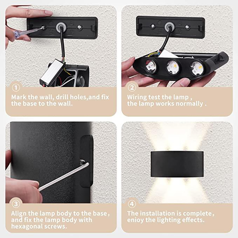 LED Wall Sconces Modern Indoor - Outdoor Lighting Hardwired ulasan dan harga