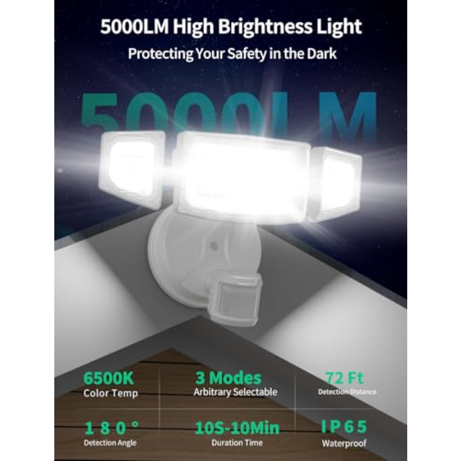 50W Motion Sensor Outdoor Ligh - Outdoor Lighting Hardwired ulasan dan harga