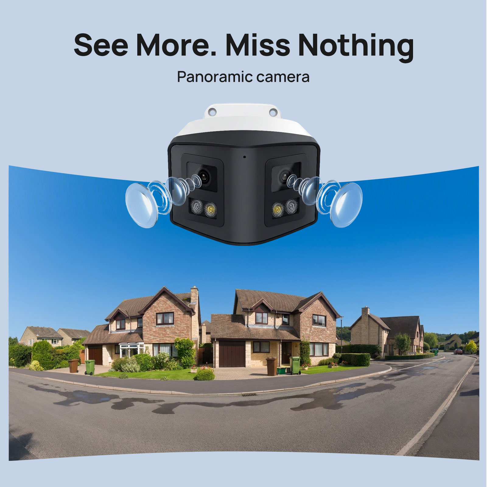 VIKYLIN 170° Panoramic Securit - Outdoor Lighting Mains Powered ulasan dan harga