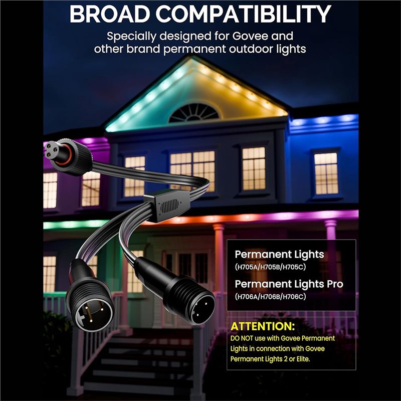 【NEWLY】2 Pack Y-Connector Spli - Outdoor Lighting Govee ulasan dan harga