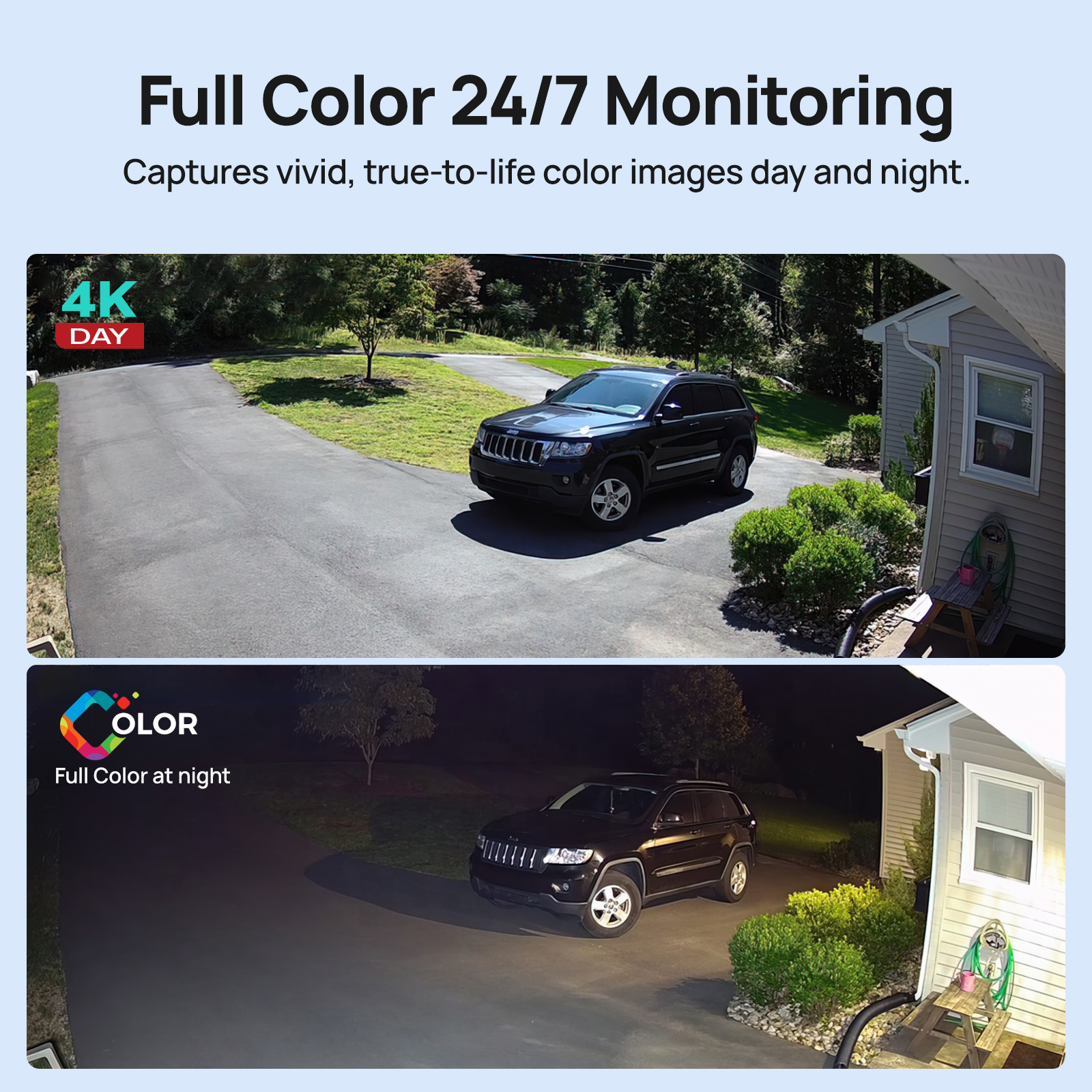 VIKYLIN 5MP Full Color Night V - Outdoor Lighting Mains Powered ulasan dan harga