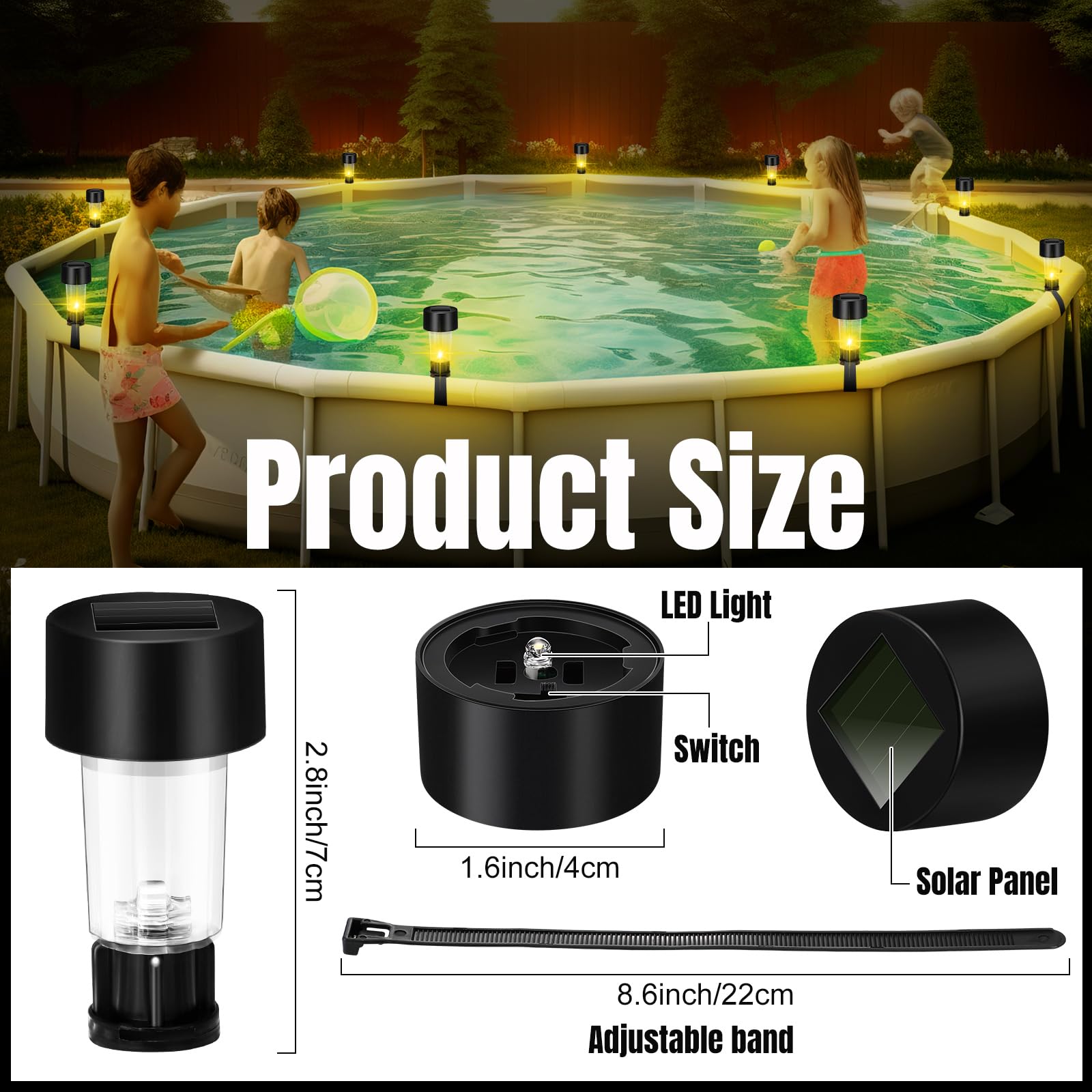 6 Packages Solar Pool Light Fr - Pond Light Submersible ulasan dan harga
