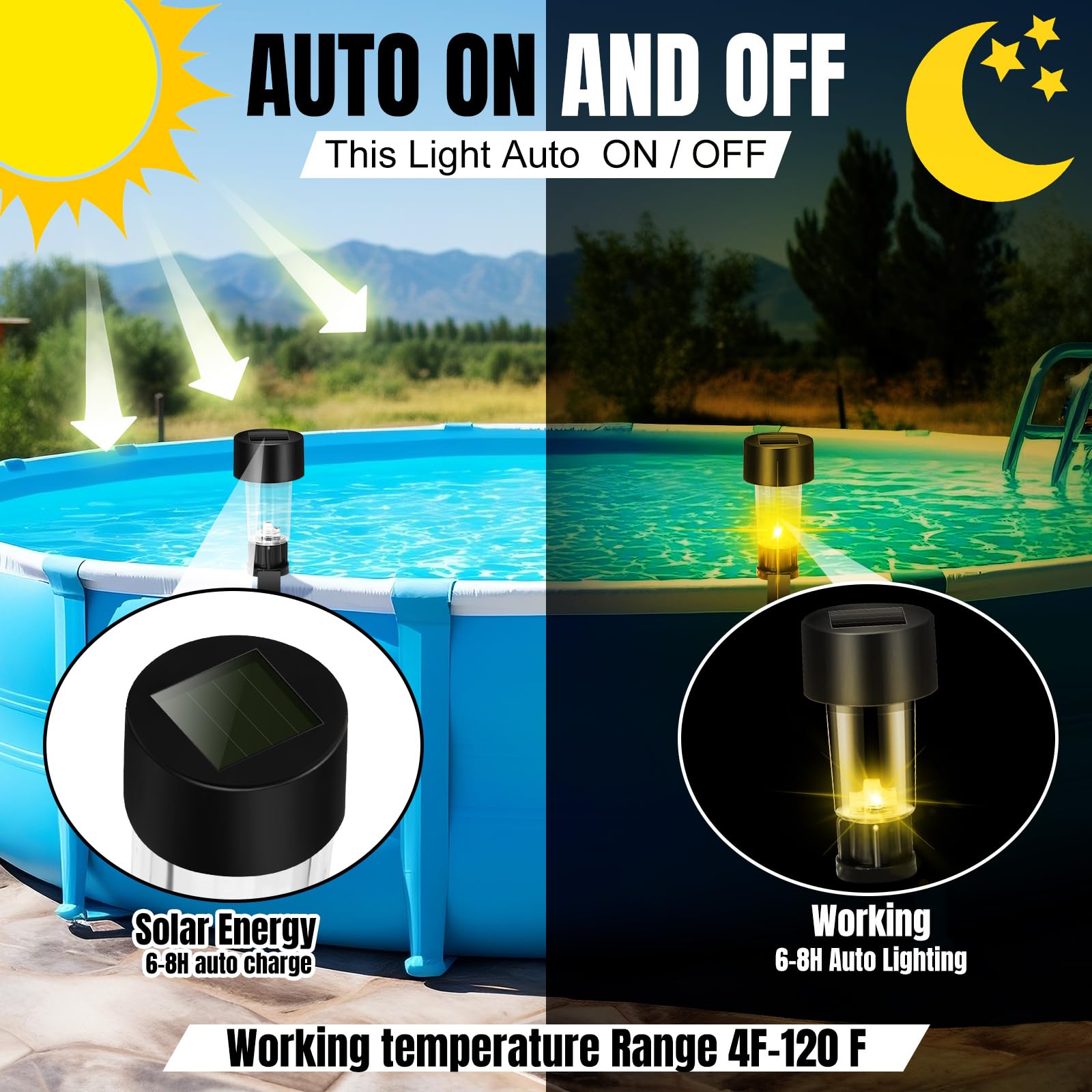 6 Packages Solar Pool Light Fr - Pond Light Submersible ulasan dan harga
