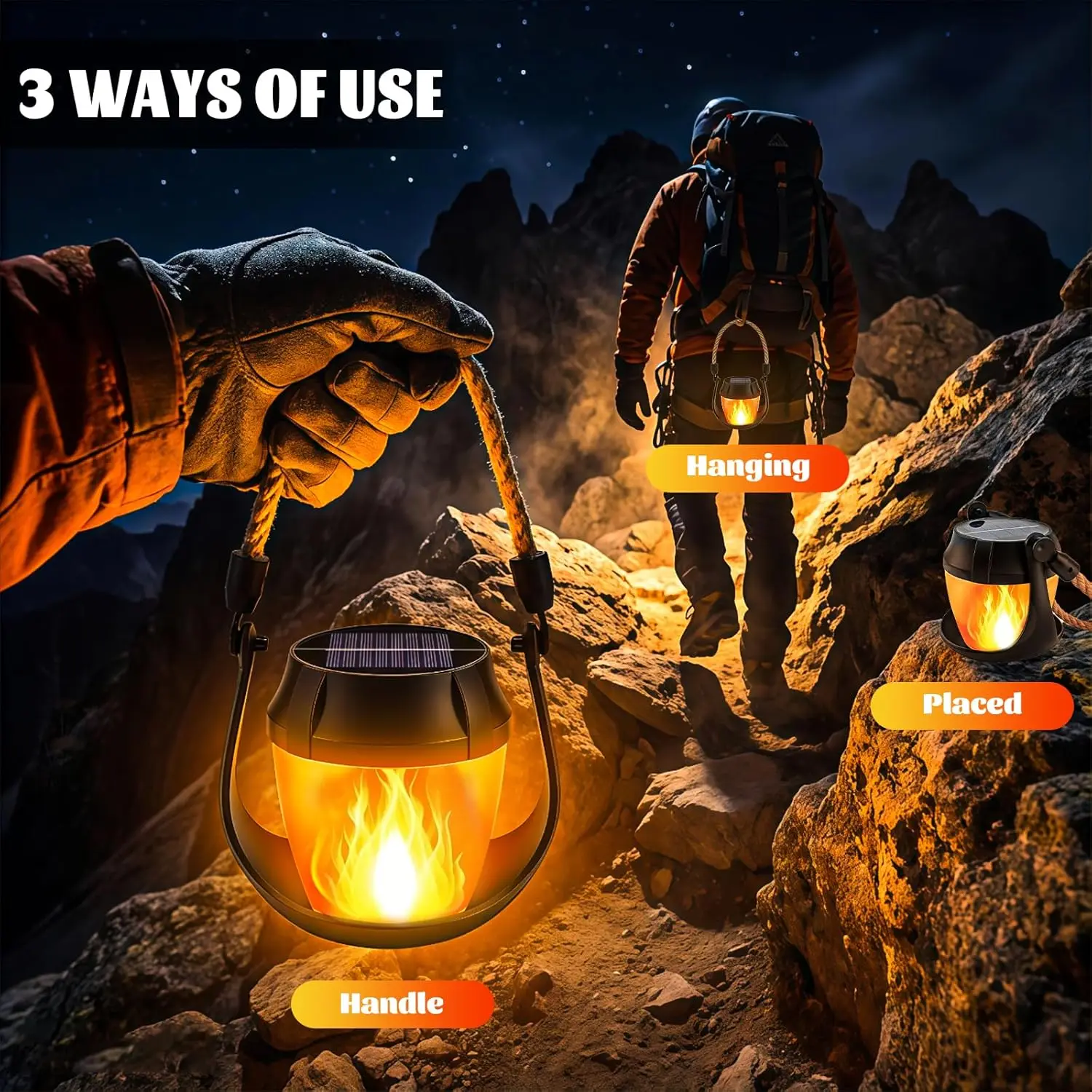2 Pack Hanging Solar Lanterns  - Outdoor Lighting On Trees ulasan dan harga