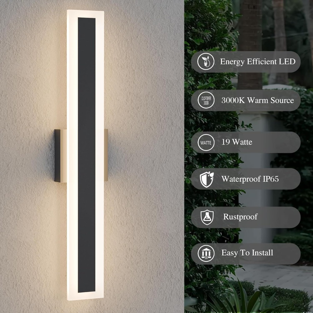 23.6 Inch Long Outdoor Wall Li - Outdoor Lighting Linear ulasan dan harga