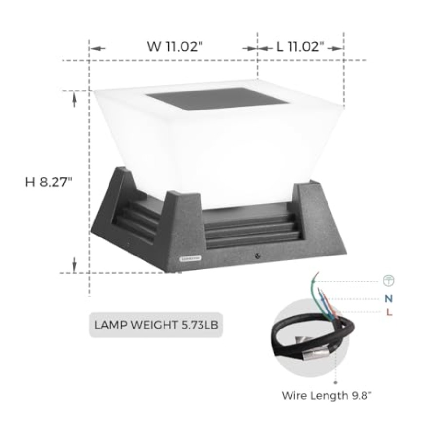 Outdoor Post Lights, High Volt - Outdoor Lighting Hardwired ulasan dan harga