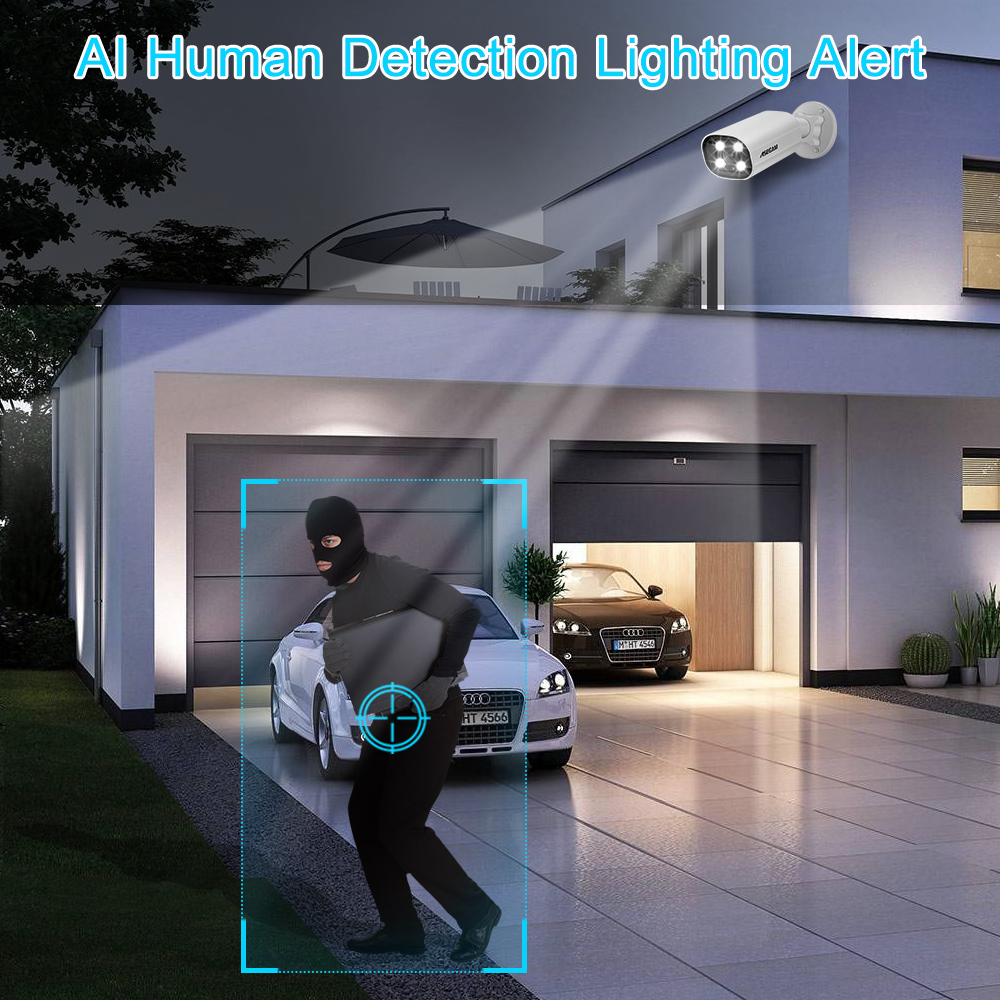 ASECAM 8MP POE IP Camera 4K 15 - Outdoor Lighting Mains Powered ulasan dan harga