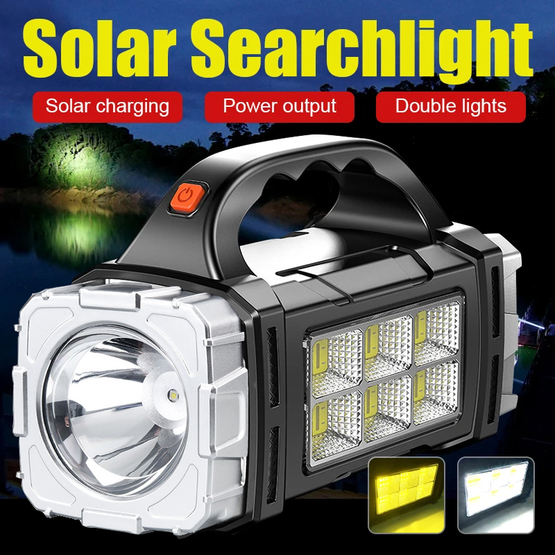 2024 Powerful LED Flashlight U - Fire Torch Solar ulasan dan harga