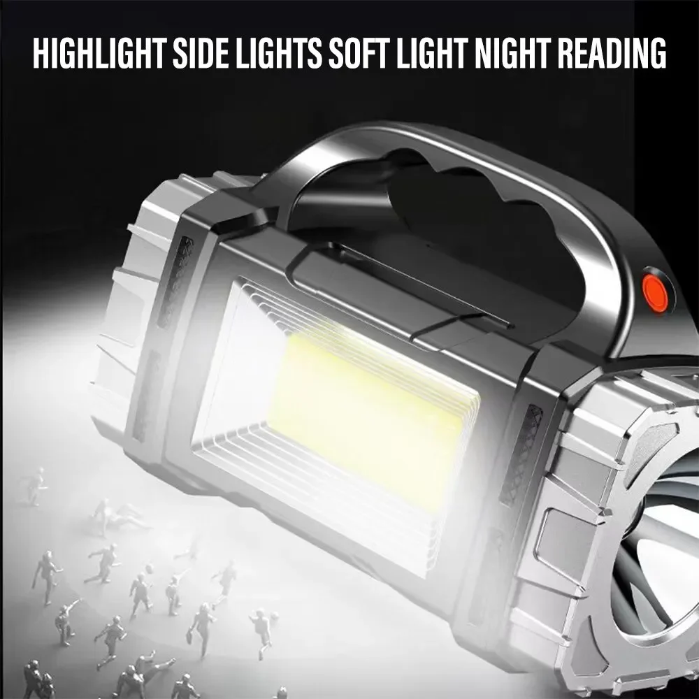 2024 Powerful LED Flashlight U - Fire Torch Solar ulasan dan harga