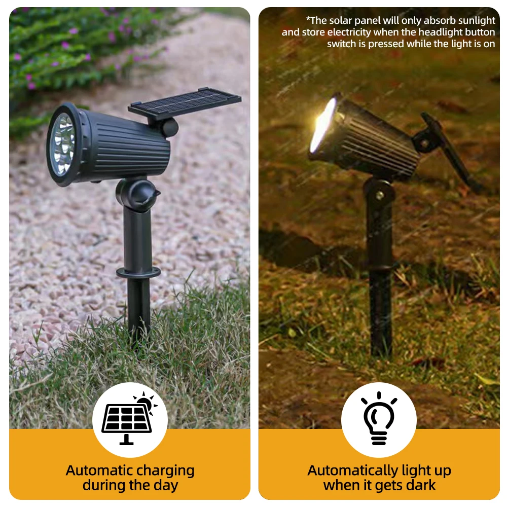1/2PCS Solar Powered 9LED Lamp - Outdoor Lighting Linear ulasan dan harga