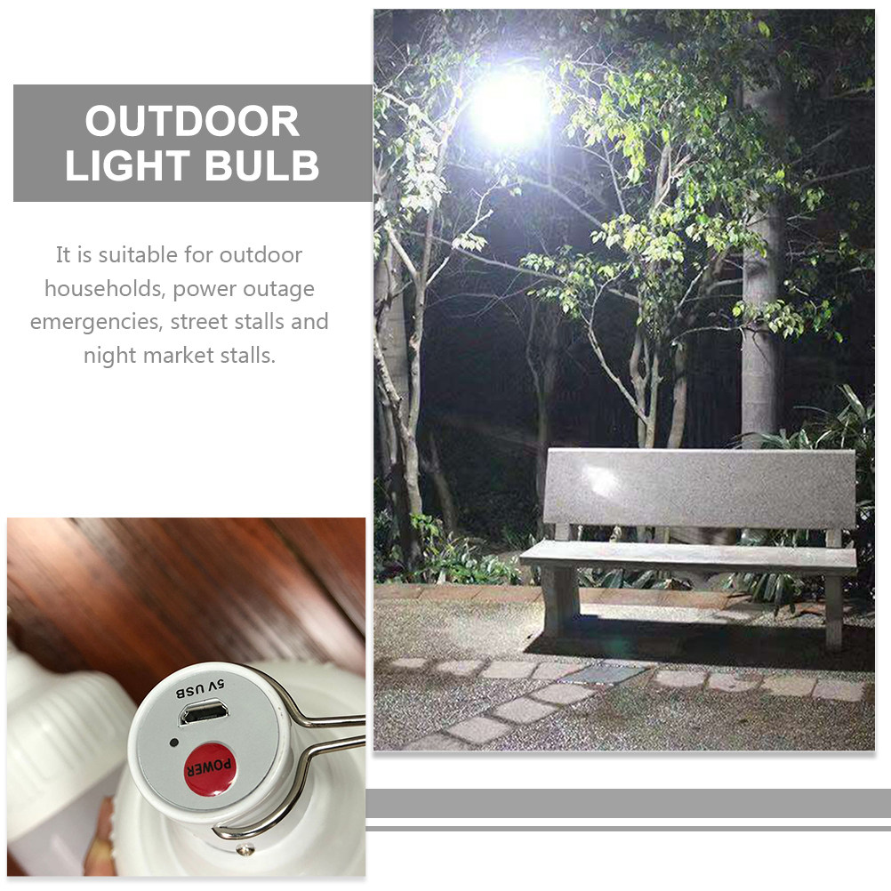 1 Set Of Usb Charge Bulb Recha - Outdoor Lighting Vendors ulasan dan harga