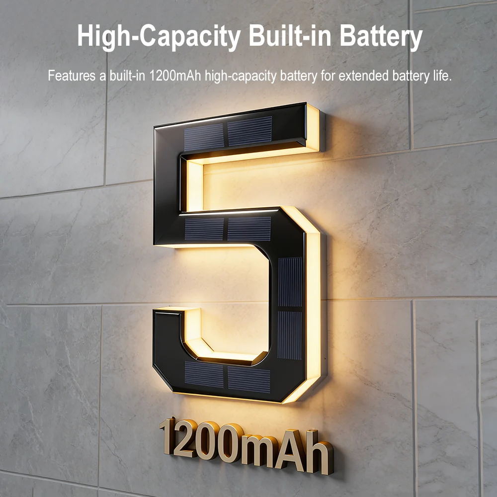 12CM Solar House Number Lights - Outdoor Lighting Experts ulasan dan harga
