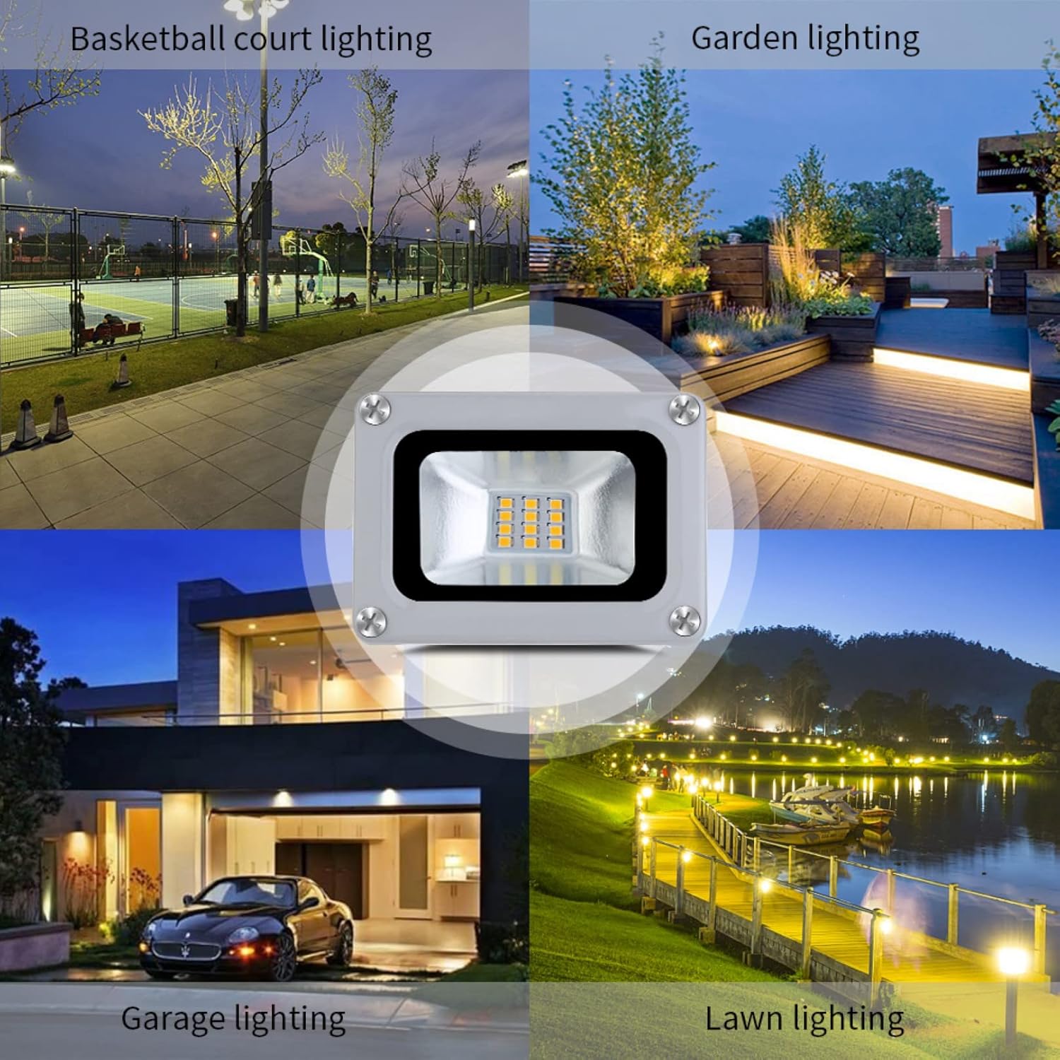 DC 12V-24V 10W LED Flood Light - Outdoor Lighting Hardwired ulasan dan harga