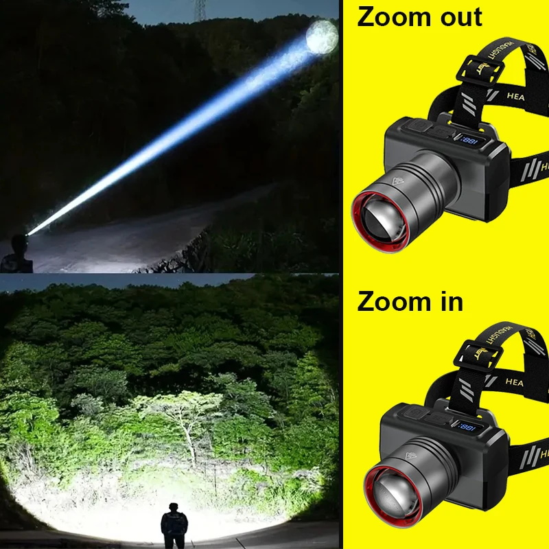 2026 LED digital Rechargeable  - Outdoor Lighting Lumen ulasan dan harga