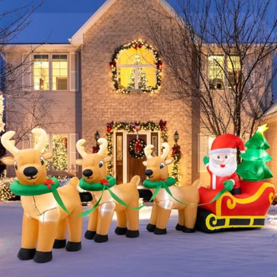 Outdoor Christmas inflatables  - Outdoor Lighting On Trees ulasan dan harga