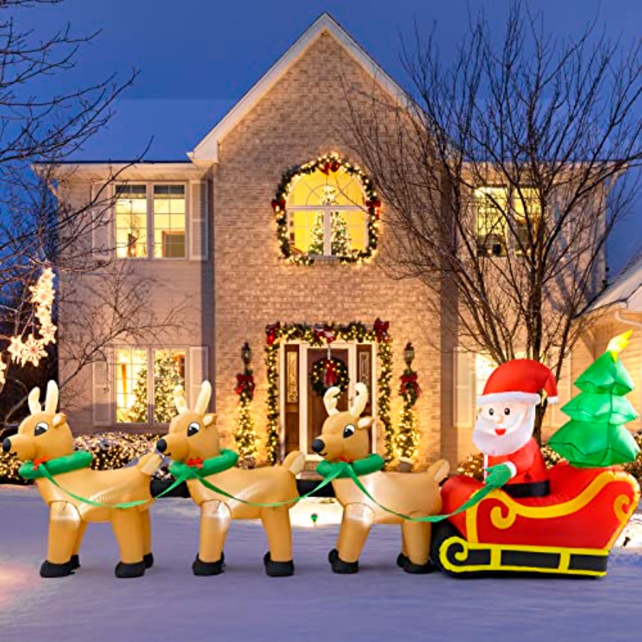 Outdoor Christmas inflatables  - Outdoor Lighting On Trees ulasan dan harga