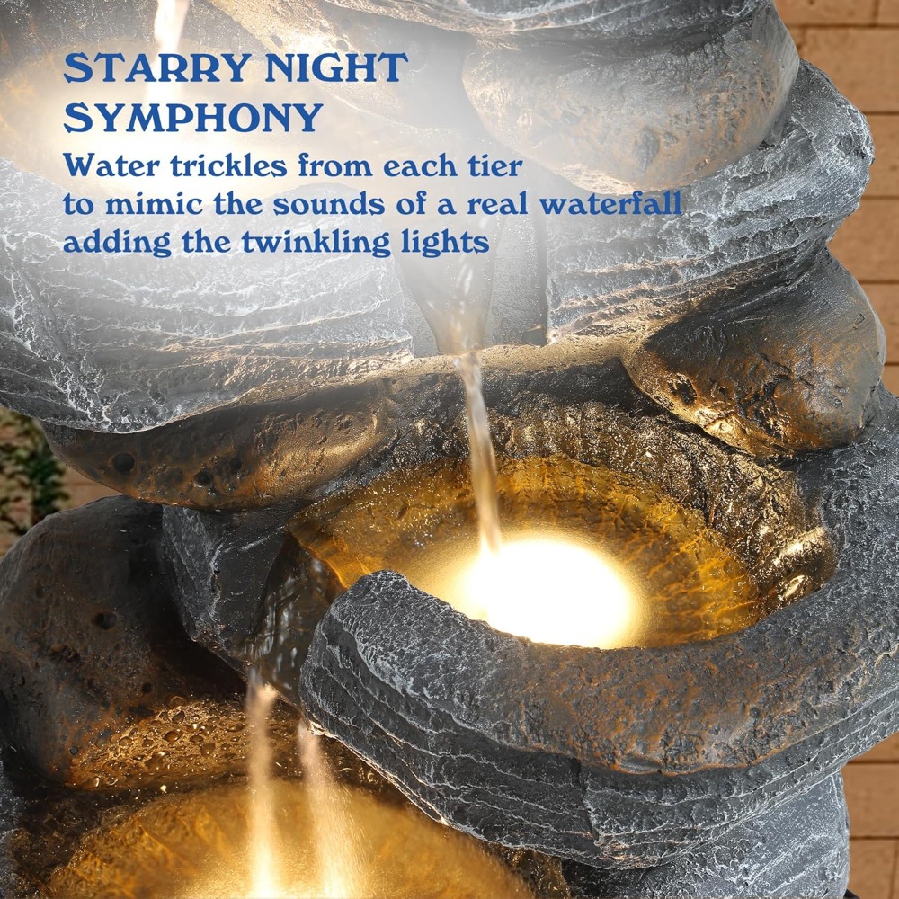 US Shipping 5-Tier Cascading R - Outdoor Lighting Linear ulasan dan harga