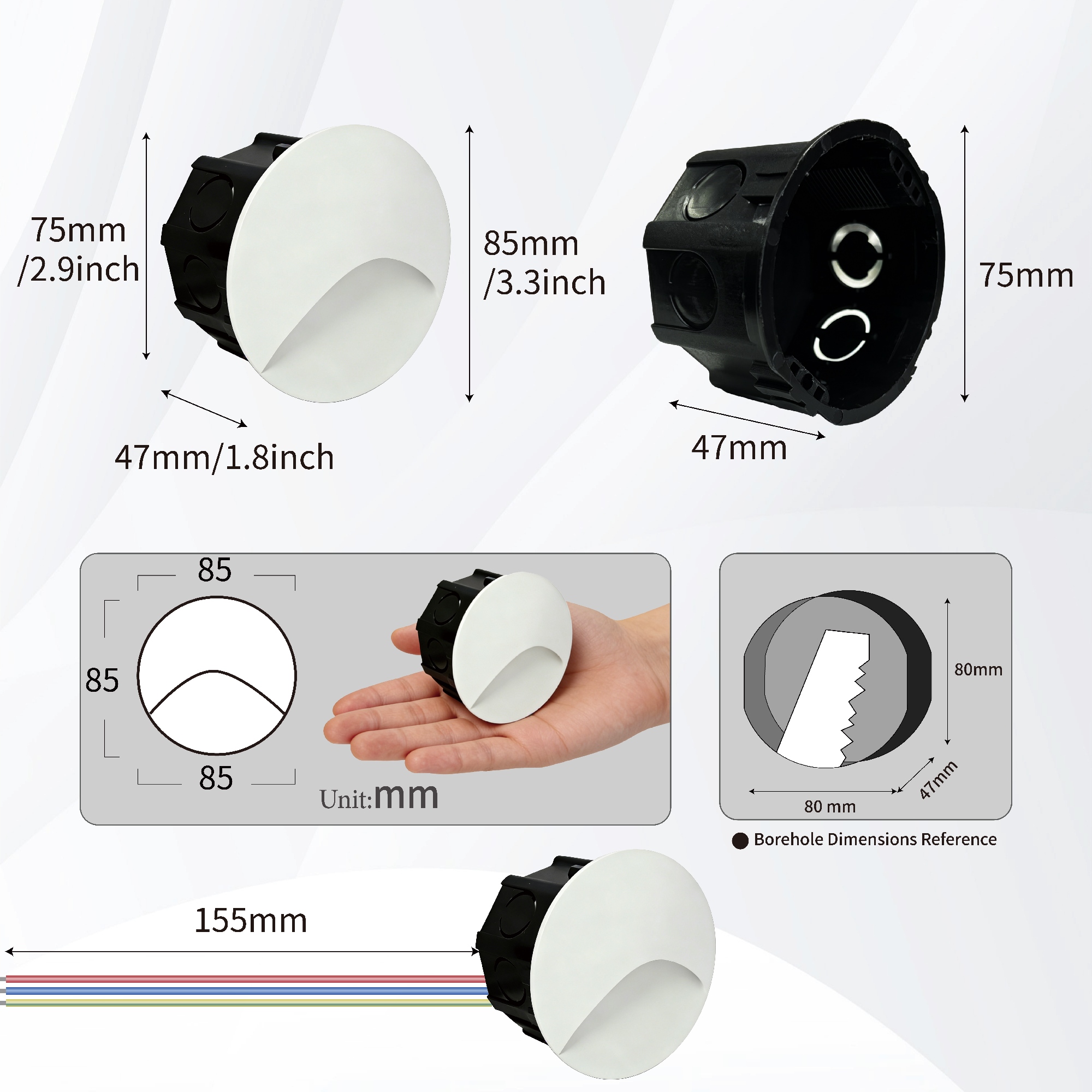 Led Stair Light Step Lights 3W - Outdoor Lighting Year Round ulasan dan harga