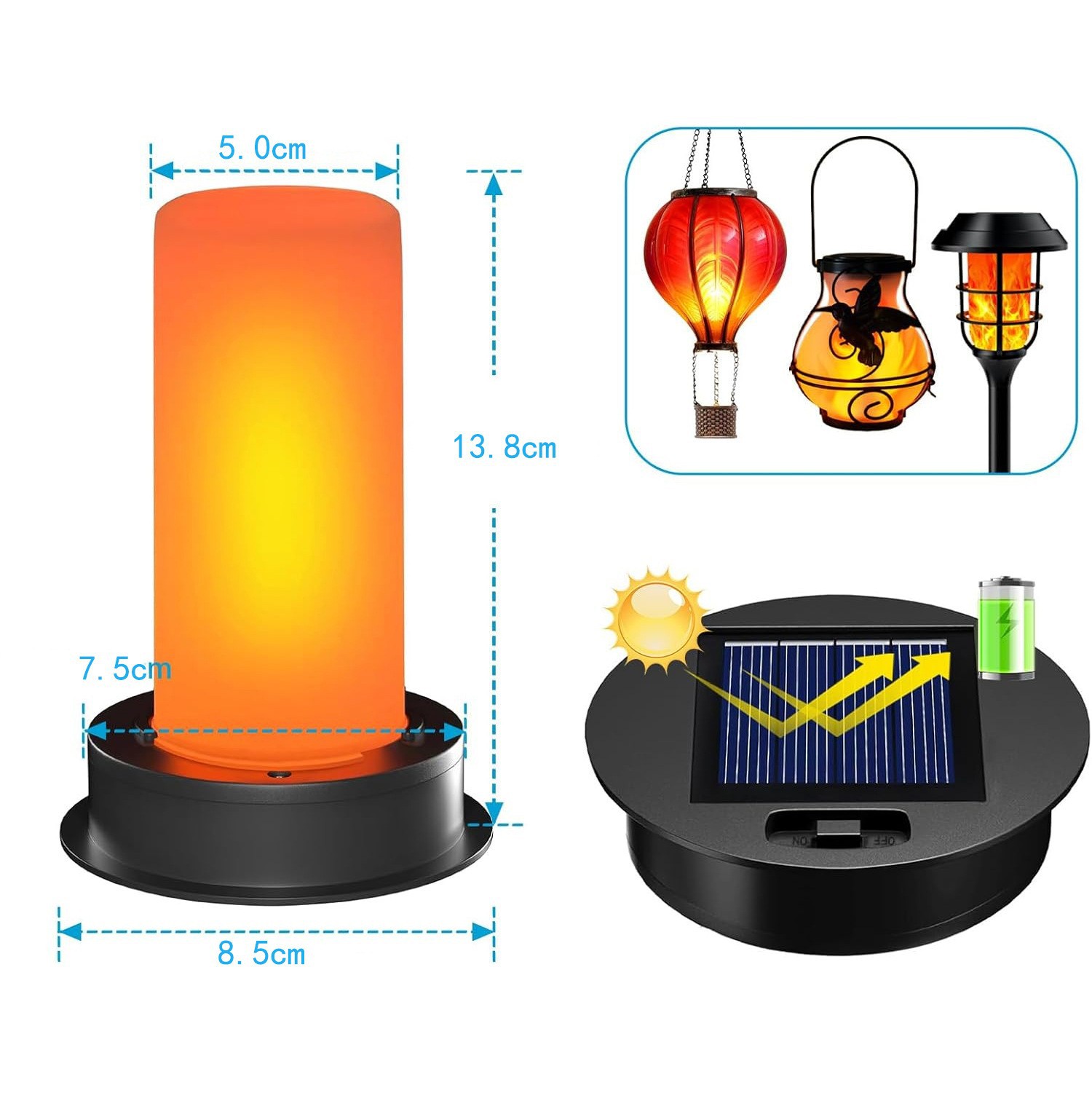 Solar Bottle Cap Light LED Fli - Fire Torch Solar ulasan dan harga