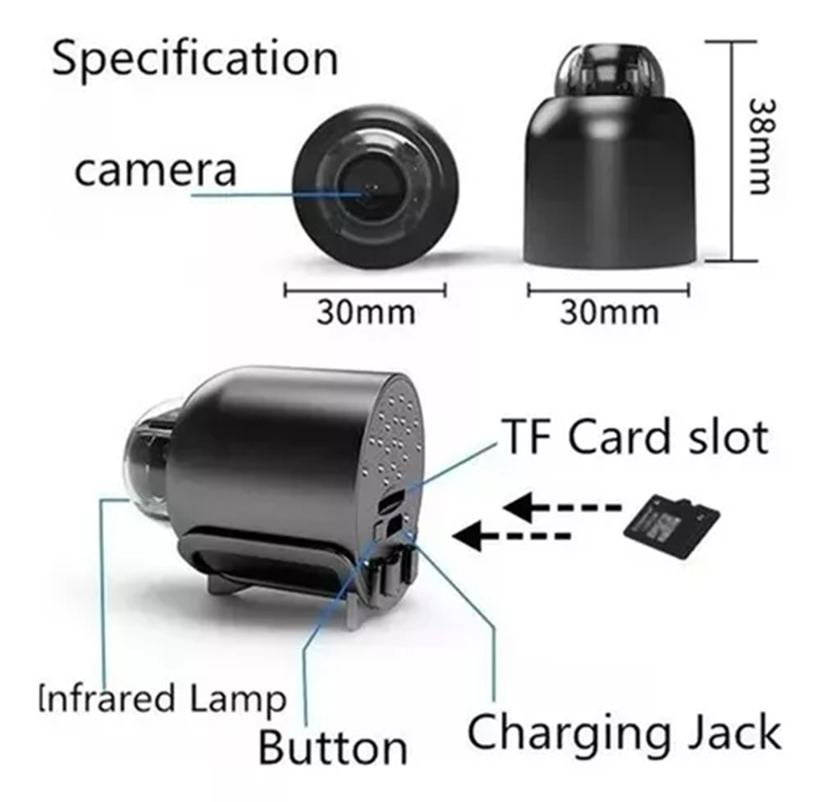 FHD 1080P Super Mini WiFi Came - Outdoor Lighting Mains Powered ulasan dan harga