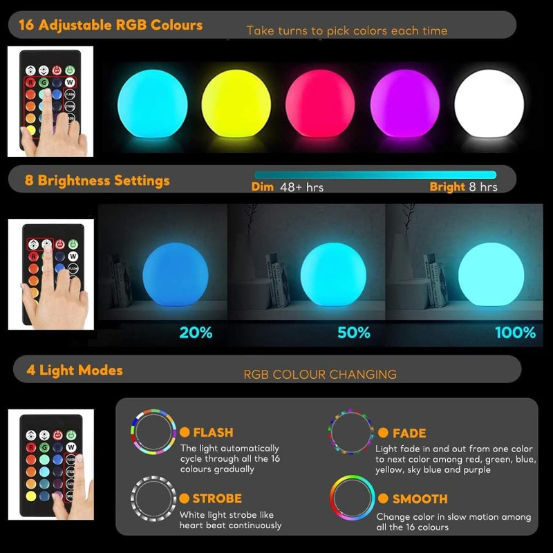 LED Ball Light Solar Lamp Outd - Outdoor Lighting Experts ulasan dan harga
