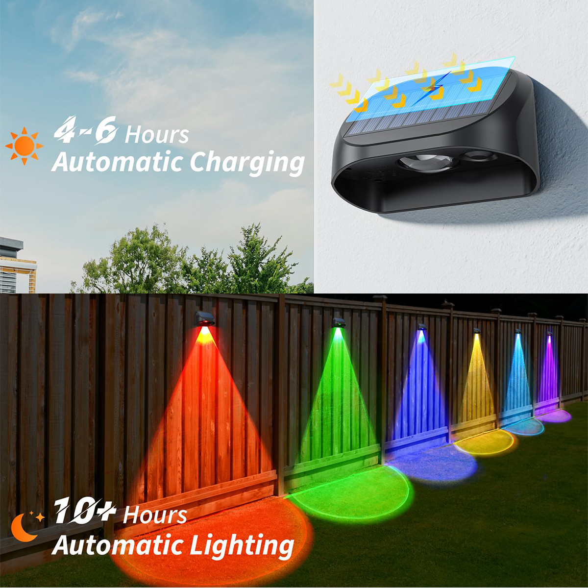 Solar Wall Lamp Solar Fence Li - Outdoor Lighting Linear ulasan dan harga