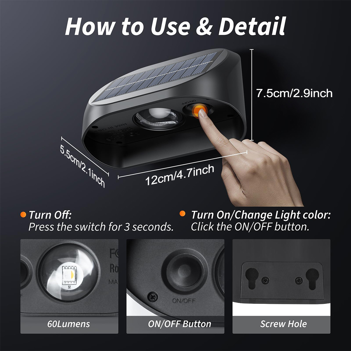 Solar Wall Lamp Solar Fence Li - Outdoor Lighting Linear ulasan dan harga