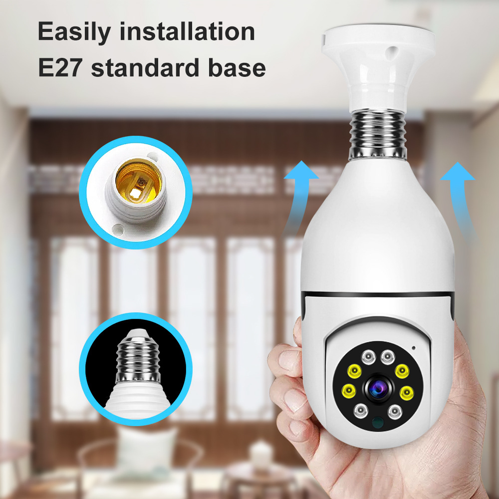 Saikiot 2MP 4MP V380 Pro Bulb  - Outdoor Lighting Mains Powered ulasan dan harga