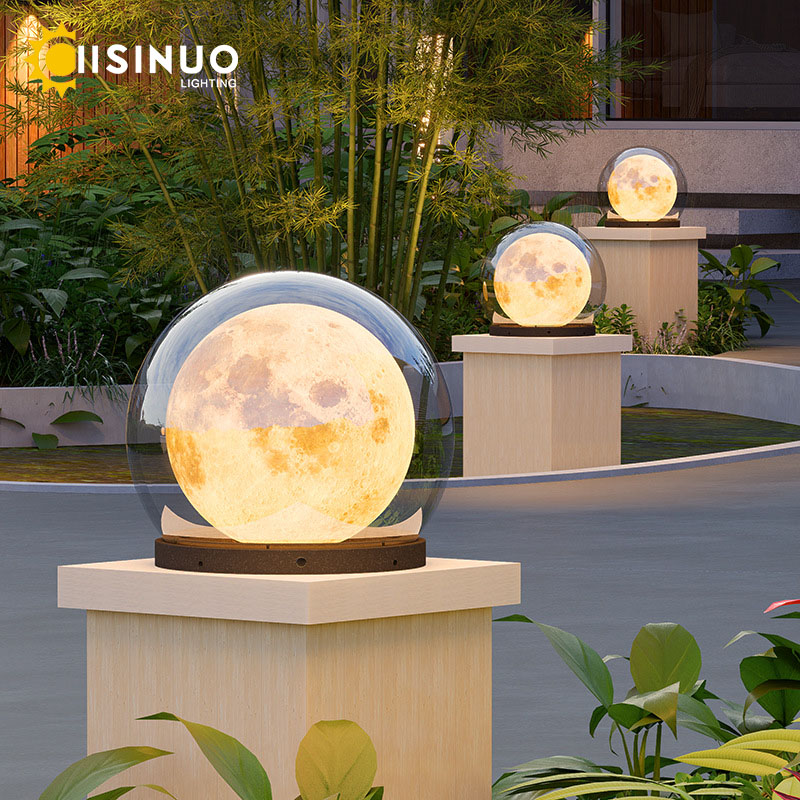 Creative Moon Pillar Lights Ou - Outdoor Lighting Year Round ulasan dan harga