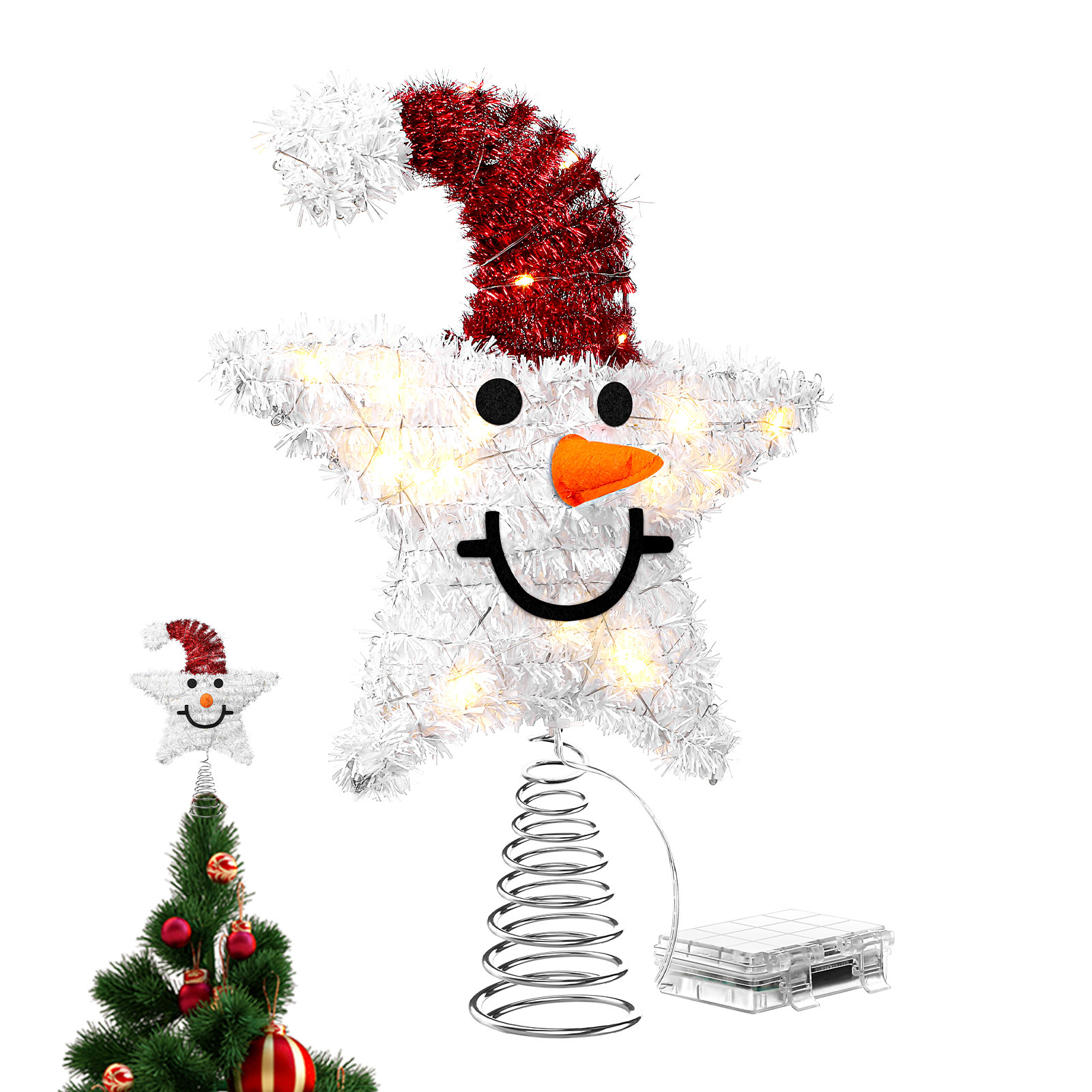Unique Lighted Star Tree Toppe - Outdoor Lighting On Trees ulasan dan harga