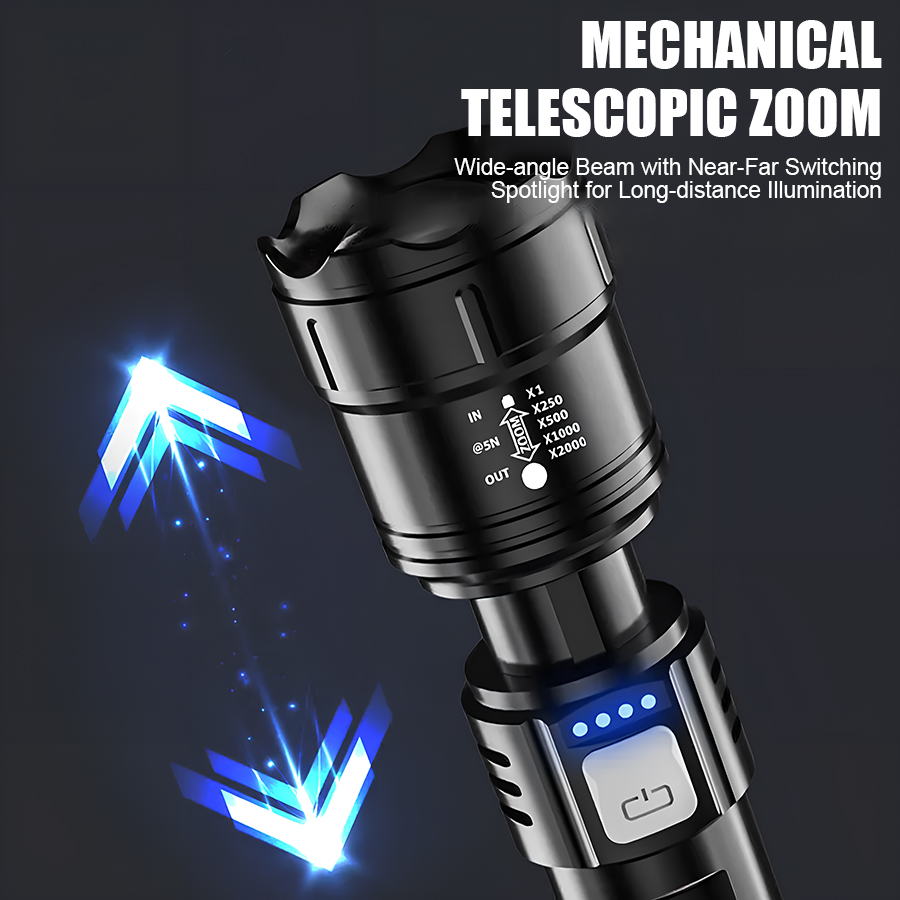 High Power P50 LED Flashlight  - Outdoor Lighting Lumen ulasan dan harga
