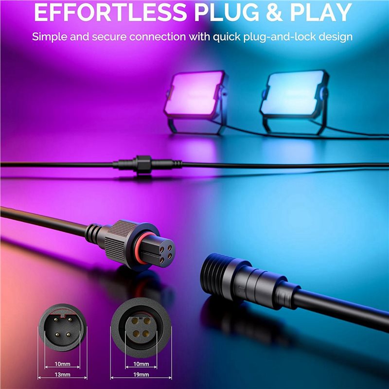 M12K-2Pcs 10FT Extension Cable - Outdoor Lighting Govee ulasan dan harga
