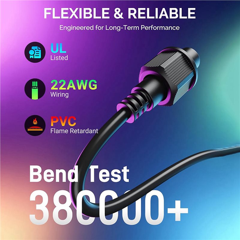 M12K-2Pcs 10FT Extension Cable - Outdoor Lighting Govee ulasan dan harga