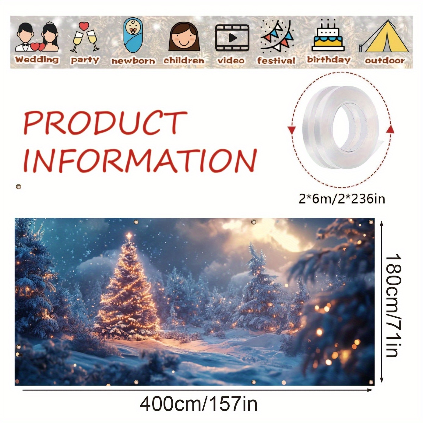 Sparkling Christmas Garage Ban - Outdoor Lighting On Trees ulasan dan harga