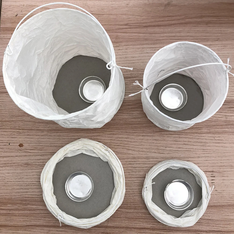 4pcs DIY White Straight Paper  - Outdoor Lighting Year Round ulasan dan harga